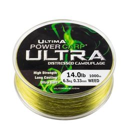 Ultima Power Carp Ultra - Weed - 1000m - 0.33mm - 14.0lb/6.5kg