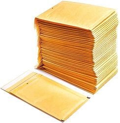 Sobres Acolchados de Papel Burbuja Interior de Polietileno, Color Marrón, Bolsas para Envíos con Capacidad para Albergar Documentos - Ofituria (20 Sobres, 180 x 260 mm)