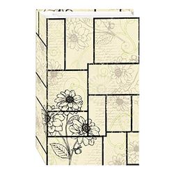 Pioneer Photo Albums 3-Ring Album 504 Pockets Hold 4x6 Photos, Floral Panes Design, Faux Leather Paper Polyvinyl Chloride (PVC)