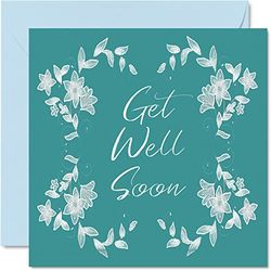 Get Well Soon Cards for Men - Get Well Soon - Cards for Women, Speedy Recovery Card, 145mm Joke Humour Greeting Best Friend Brother Sister Work Colleague