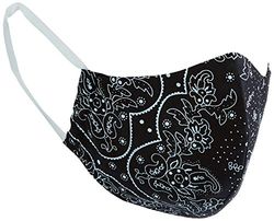 Levi's Unisex 1pk Reusable Face Cover Bandana, Negro S