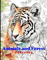 Animals and Forest - Coloring