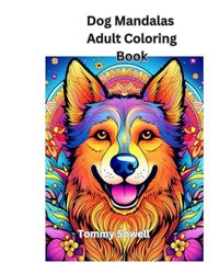 Dog mandalas adult coloring book