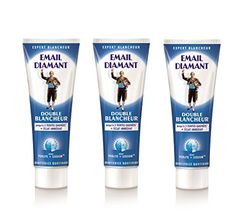 Email Diamant - Podwójna biała pasta do zębów - 75 ml - Zestaw 3 szt