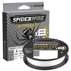 SpiderWire Superline Ultracast vlecht, onzichtbaar, 50 lbs | 22,6 kg, 328 yd | 300 m vislijn