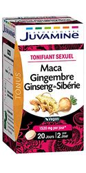 JUVAMINE - Tonifiant Sexuel - Maca Ginseng Gingembre - 40 Comprimés