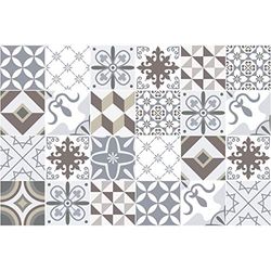 Ambiance 24 Autocolantes de azulejos | vinil decorativo autocolante azulejos de cimento – Stickers mosaico azulejos azulejos de mosaico azulejos sala de banho e cozinha, autocolantes de parede