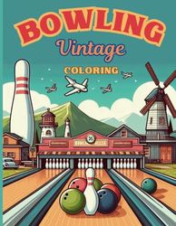 Bowling Vintage Coloring