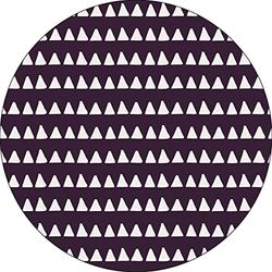 Bonateks, Ronde digitaal bedrukte muismat, antislip onderkant, voor kantoor en thuis, diameter: 22 cm