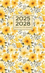 2025-2028 monthly planner: Small Size 5x8 Inches | 48 Months from January 2025 to December 2028