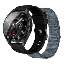 Nilox, Trailpro med inbyggd GPS, smartwatch för kvinnor och män med hälsoövervakning, fitness och meddelanden, vatten- och dammbeständig, kompatibel med Android och iOS
