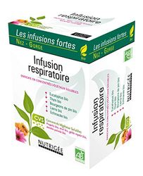 NUTRIGÉE - Infusion Respiratoire Bio - Apaise - Voies Respiratoires & Défenses Naturelles - Thym, Eucalyptus, Bourgeons De Pin, Lierre, Échinacée - Riche En Concentrés Végétaux Solubles - 30 Sachets