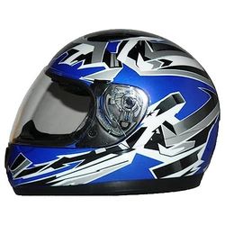 protectWEAR Capacete de mota para crianças azul SA03-BL - XS