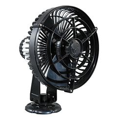 SEEKR Kona, 817CA24BBX, Weerbestendige 3-speed directe draad cabine ventilator, 110/150 CFM, 24V, zwart, 17,8cm Blade