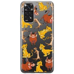 ERT GROUP etui na telefon Xiaomi REDMI NOTE 11 4G/ 11S 4G, case oryginalny i oficjalnie licencjonowany przez Disney, wzór Simba & Friends 010, plecki z TPU częściowo przeźroczyste