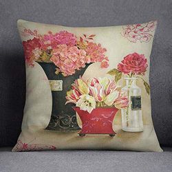 Bonamaison Funda de cojín, Cotton, Multicolor, 45X45