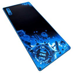 Accessory Power ENHANCE Pathogen XL - Tapete de rato para jogos, com superfície de rastreamento de baixo atrito e suporte antiderrapante, 31,5" x 13,75", preto e azul