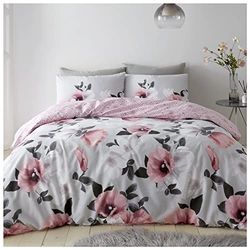 GC GAVENO CAVAILIA Parure de lit 3D en Polycoton Motif Floral Rose (705871)