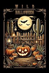 Wild Halloween Notebook: Cowboy's Spooky Season Writing Journal