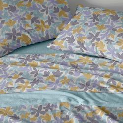 Burrito Blanco | Lenzuola Coralina | Letto da 90 cm. (+ misure disponibili) | Lenzuola invernali | Design 766 | Colore blu (90 x 190/200 cm)