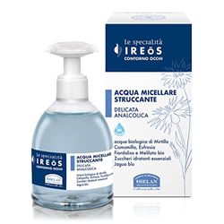 Helan, IREOS, Eau micellaire douce sans alcool, démaquillant apaisant et rafraîchissant pour le visage et les yeux à la camomille, pour le nettoyage des peaux sensibles du visage, 240 ml