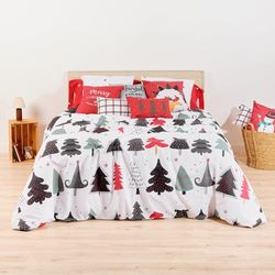 Belum Dekbedovertrek voor Kerstmis, 50% katoen, 50% polyester, dekbedovertrek met knopen, Lapland 5, 200 x 200 cm