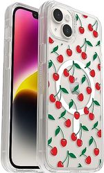 OtterBox Symmetry Series+ Custodia trasparente con MagSafe per iPhone 14 Plus - Cherry ON TOP