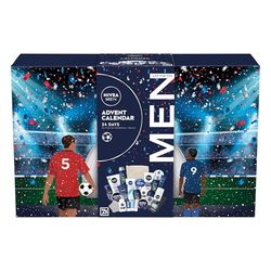 NIVEA MEN Advent Calendar 2024 Gift Set (24 Pieces), Men Gift Set Includes Men's Moisturiser, Face Wash, Shower Gel, Post Shave Balm, Lip Balms, Anti-perspirants and More