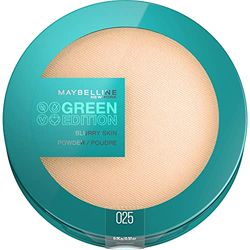 Maybelline New York Matte Powder, Moisturising with Pore Refining Effect, Vegan Formula with Natural Ingredients, Green Edition Blurry Skin Powder No.25, 1 Piece