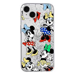 ERT GROUP Funda para teléfono móvil Apple iPhone 14 Plus Original y con Licencia Oficial de Disney con diseño Minnie 076, con Efecto desbordante de Purpurina