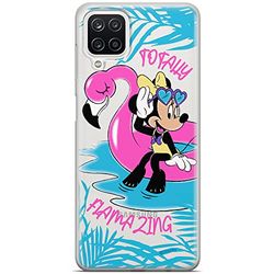 ERT GROUP mobiltelefonfodral för Samsung A12 / M12 originalt och officiellt licensierat Disney mönster Minnie 025 optimalt anpassad till formen på mobiltelefonen, gedeeltelijk transparant