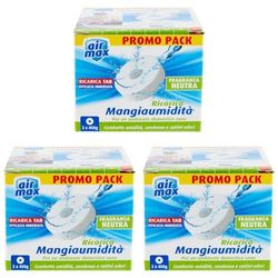 AIRMAX Mangiaumidatà Ricarica Tab Neutra 2 X 450Gr (Confezione da 3)
