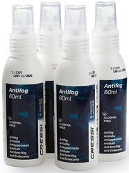 CRESSI Premium Anti Fog Spray 4 Pack 60ml - Anti Fog Spray per Maschere Sub e Occhialini Nuoto, Trasparente, 240 ml (4 Confezioni da 60 ml), Adulto Unisex