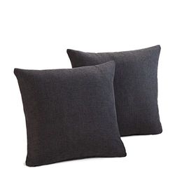 Gözze - Set de 2 fundas de almohada, Dallas, 50 x 50 cm - Gris antracita