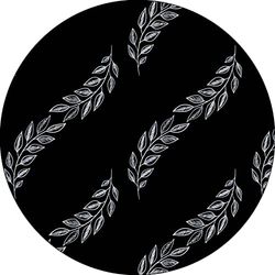 Bonateks, Round Digital Printed Mouse Pad, Non-Slip Base, for Office and Home, Diameter:22cm