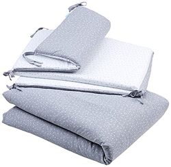 Babyclick beddengoedset van triptica (dekbedovertrek + bescherming + vulling) Mini Stella