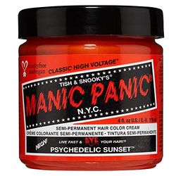 Manic Panic Psychedelic Sunset Classic Creme, Vegan, Cruelty Free, Orange Semi Permanent Hair Dye 118 ml