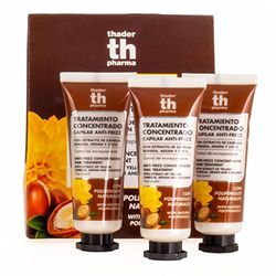 Thader TH Pharma Polifenoles Tratamiento Concentrado Capilar Anti-Frizz con Extracto de Camelia Dorada, Argán y Coco, 3 x 25 ml