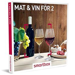 Smartbox - mat- & vinprovning, för 2 personer - 9 mat- och vinprovningar - 1 mat- och vinprovning för 2 personer - present till honom, present till henne