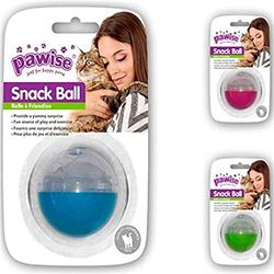 PAWISE Entraînement Fun Kitty Cat Treat Balle à friandises 5 cm