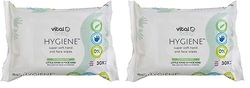 vital baby HYGIENE Super Soft Hand and Face Wipes, 60 Pack, Gentle Cleansing Wipes, Fragrance Free, Hypoallergenic, Alcohol Free, 443937,30 Count (Pack of 1)