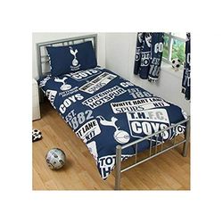 Sängkläder med Tottenham Hotspur FC-design (enkelsäng) (marinblå/vit)