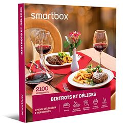 SMARTBOX - Coffret Cadeau Homme, Femme ou Couple - Idée cadeau original : Repas pour deux dans les meilleures brasseries