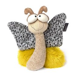 Sigikid 39858 Happy Day BeastsTown Jouet en Peluche pour Enfants et Adultes à Collectionner Beige/Jaune/Papillon