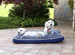 Sogni e capricci hund och katt 4 årstider kudde, ljusgrå, 78 x 58 x 12 cm, polyester,