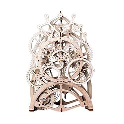 ROKR Orologio a pendolo: Ingranaggi meccanici in movimento in legno 3D Puzzle Modello: Età 14 plu, taglia unica, 141280