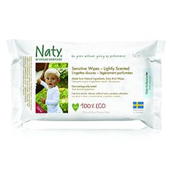 Naty by Nature Babycare Lightly Scented Sensitive Eco Wipes, 56 wipes