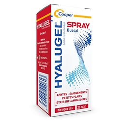 HYALUGEL - Spray orale - Lesioni poco accessibili - Afti - Piccole ferite - Stati infiammatori (sanguinamento) - Acido ialuronico - Gusto menta - limone - Spray - 20 ml