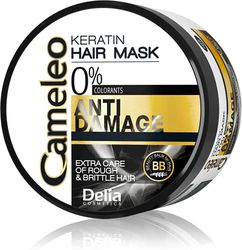 Cameleo - Keratin Mask for Extremely Damaged Hair - Regenerating, Nourishing, Moisturising Repair Treatment for Brittle and Dry Hair - Biomimetic Keratin & Argan Oil - Thermo Protection - 200ml