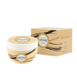 L'AMANDE - Crema Corpo Profumata con Vitamina E, Acido Ialuronico e Olio di Argan, Crema Corpo Idratante Pelle Secca ad Azione Nutriente ed Tonificante, Si Assorbe Rapidamente, 300 ml, Made in Italy